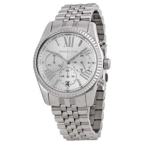 michael kors ml 5555|Michael Kors lexington stainless steel.